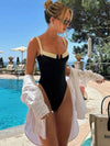 Backless One Piece Swimsuit