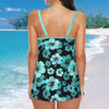 Blue Floral Tankini