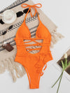 Bright Orange One Piece Swimsuit