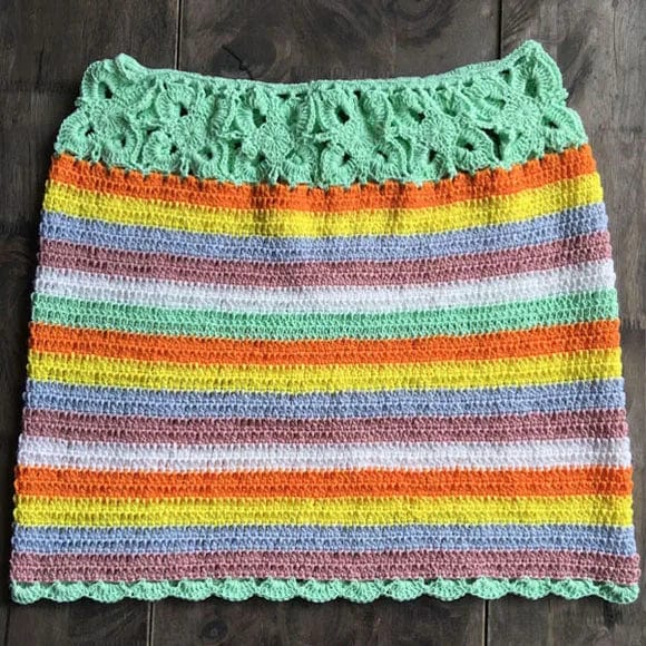Crochet Beach Cover Up Skirt