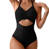 Cross Back One Piece Swimsuit