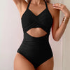 Cross Back One Piece Swimsuit