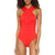 High Neck Halter One Piece Swimsuit