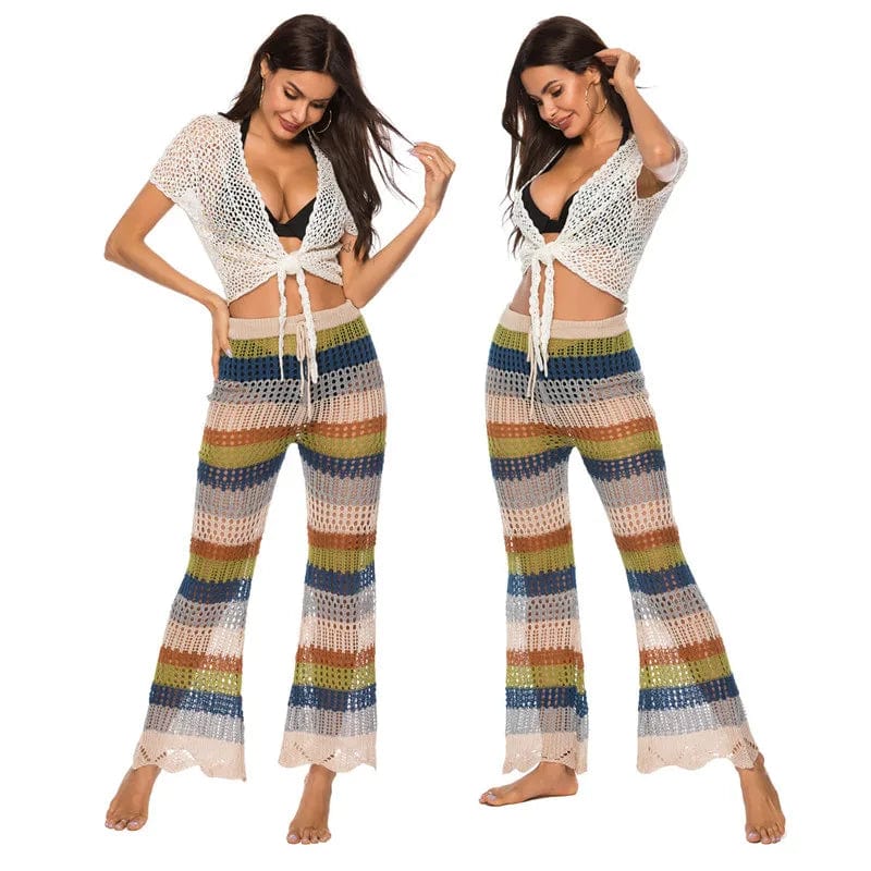 Knit Swimsuit Cover Up Pants