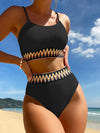 Longline Bikini Top and High Waisted Bottoms