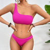 One Shoulder Pink Bikini Top