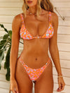 Orange Floral Bikini