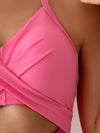 Pink Cut Out One Piece Swimsuit