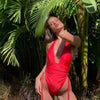 Red Sexy One Piece Swimsuit