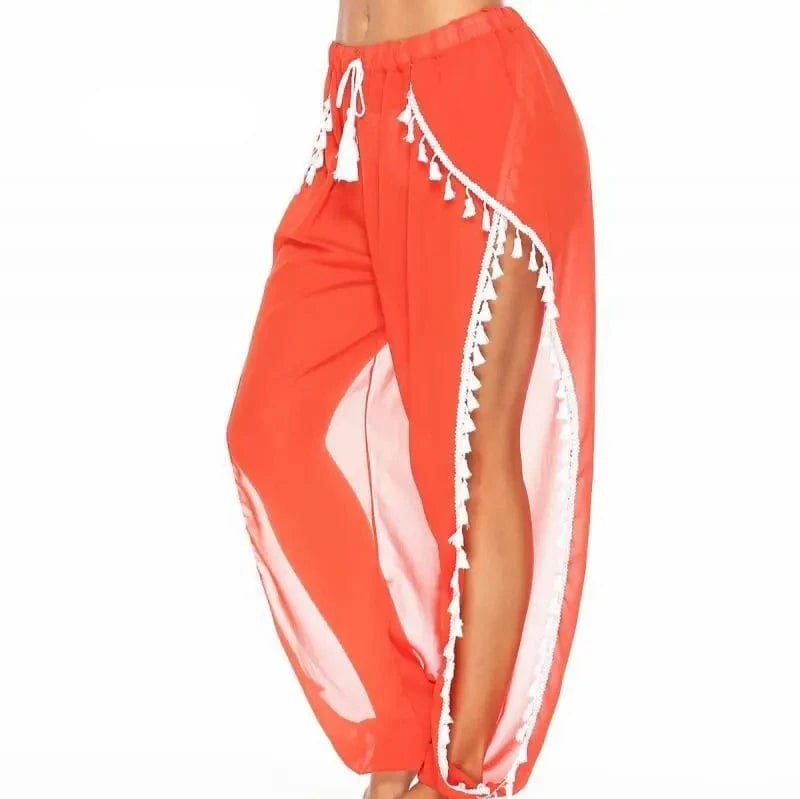 Sheer Pants Swimsuit Cover Up