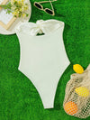 White Bandeau One Piece Swimsuit