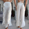 White Swimsuit Cover Up Pants